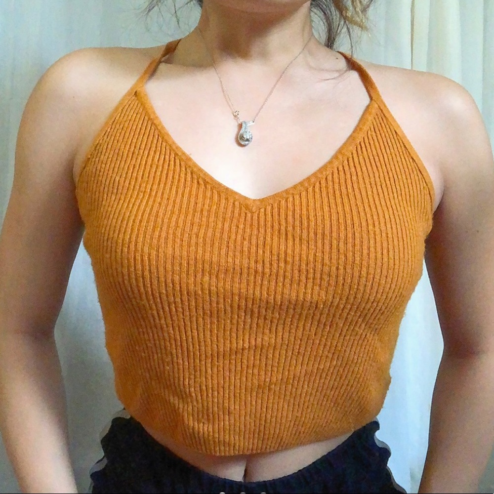 kendal and kylie orange tank